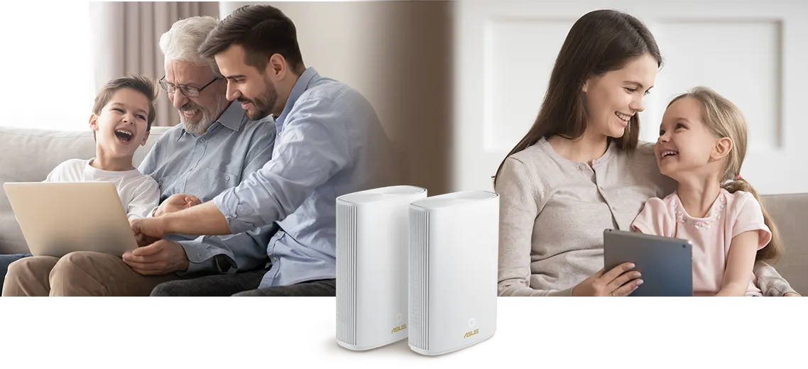 ASUS ZenWiFi AX Hybrid XP4 – zestaw 2 sztuki 4